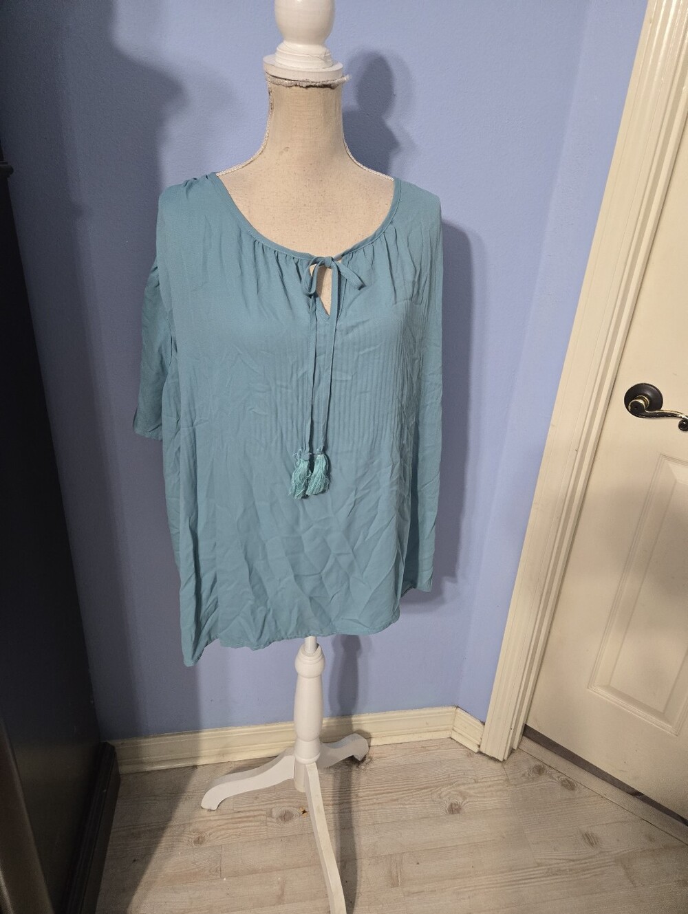 Blue Mood 2x Womens Blouse